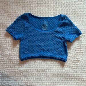 Intimately Free People | Seamless Micro Crop in Super Sonic Sky | Crop Top | NWT